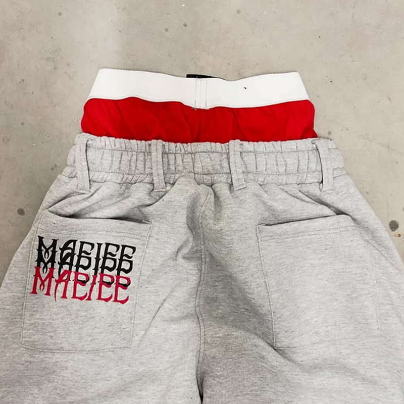Custom Letter Embroidery Wide Leg Sweatpants sweat pants
